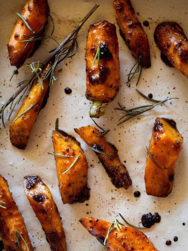 Miso Maple Glazed Carrots