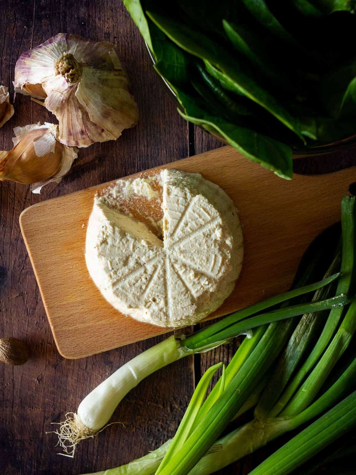 vegan ricotta cheese for spinach and ricotta empanadas