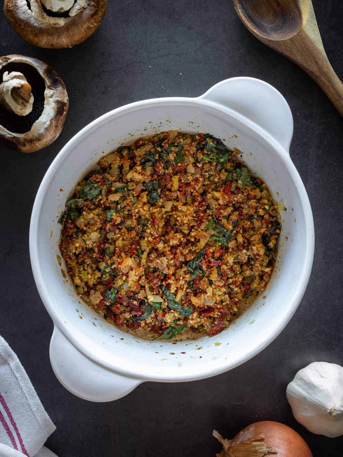 Easy Stuffed Portobello Mushroom Recipe | Our Plant-Based World