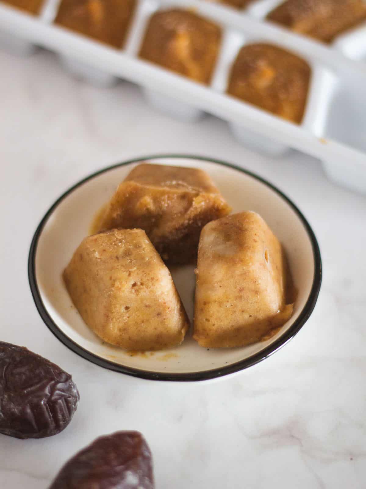 frozen date paste cubes