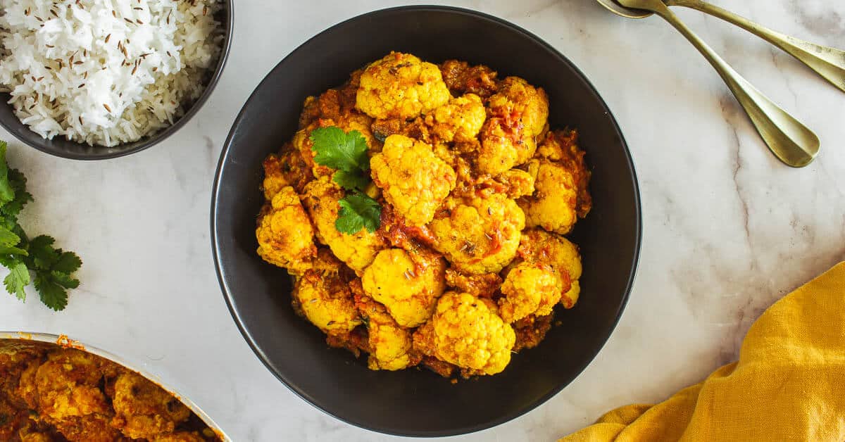 Indian Cauliflower Curry Recipe | Our Plant-Based World