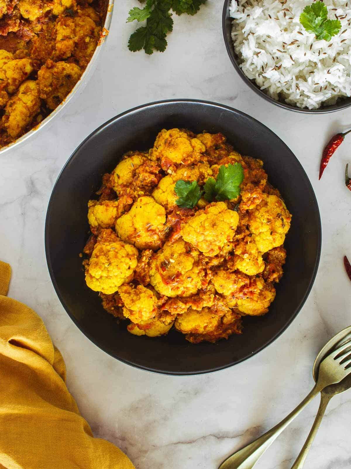 Curry Roasted Cauliflower Meal Prep - SO VEGAN