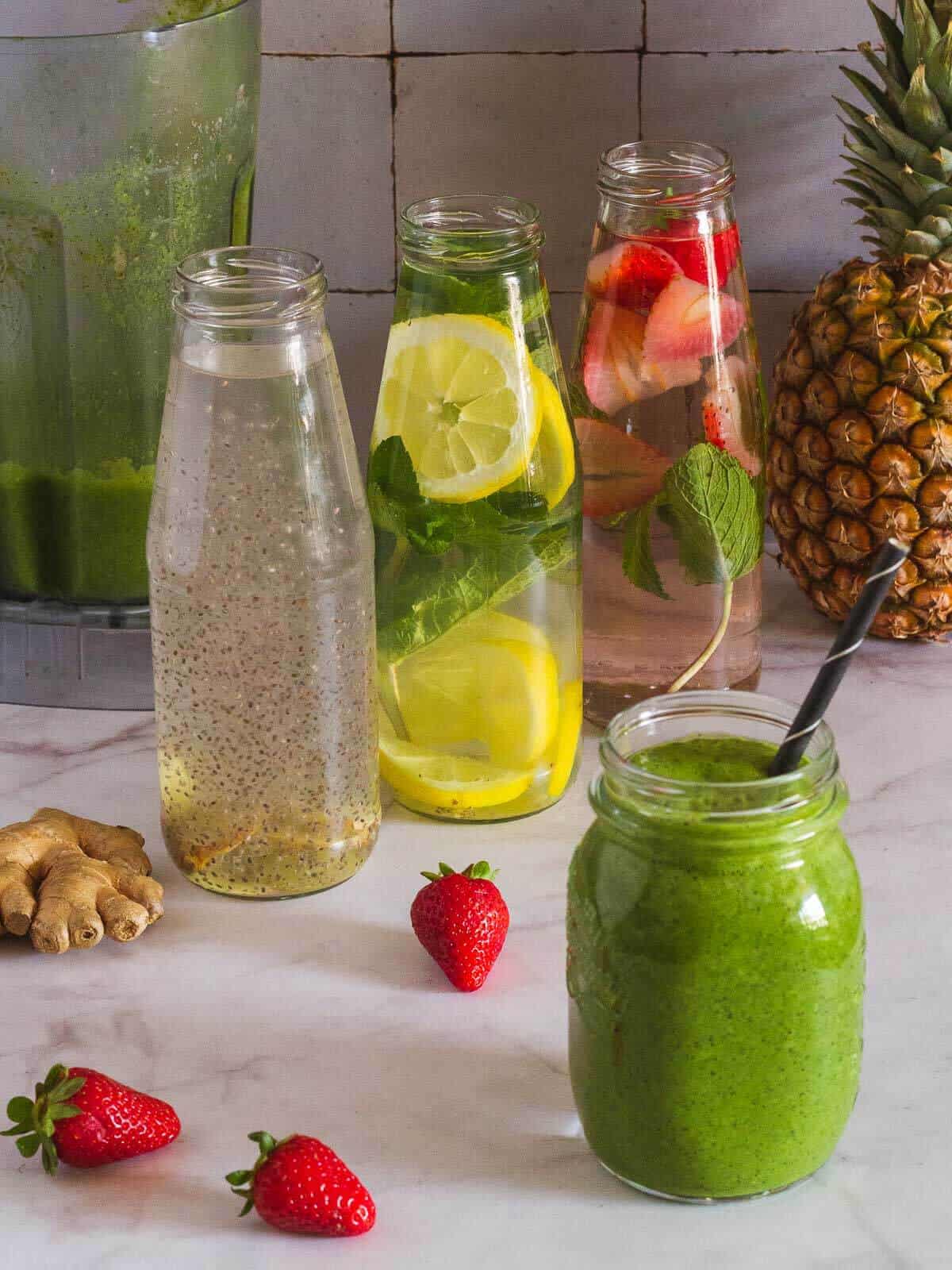 Diez jugos y bebidas detox para mantenerte hidratado