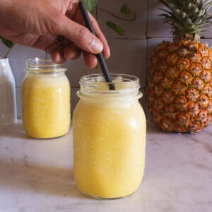 pineapple coconut smoothie featured