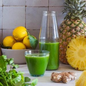 Weight Loss Juice glass with lime