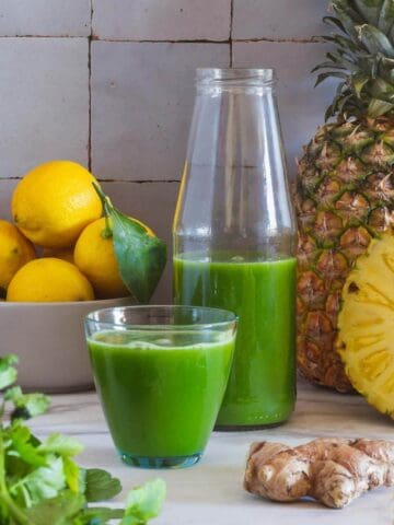 Weight Loss Juice glass with lime