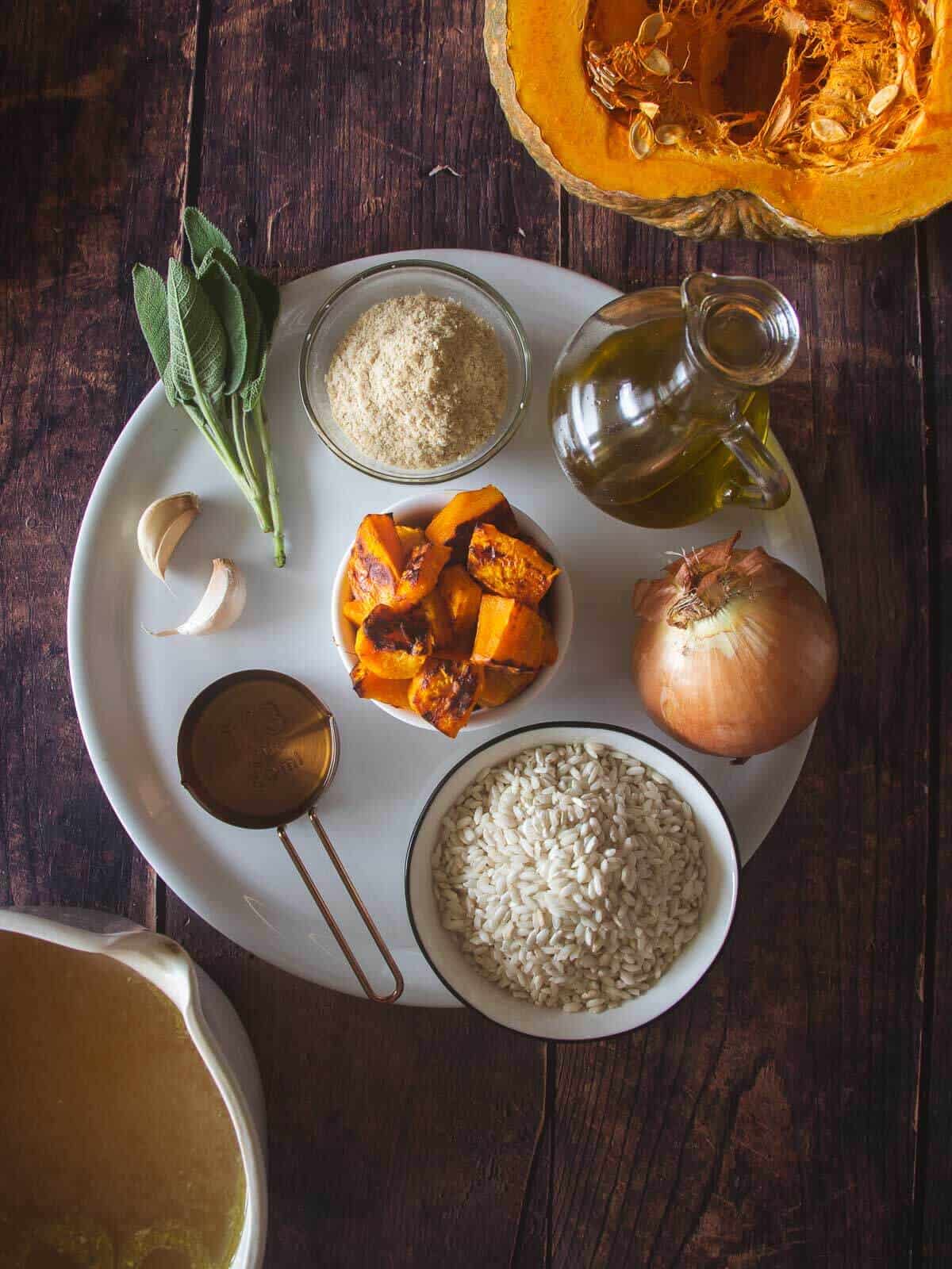 roasted pumpkin risotto ingredients