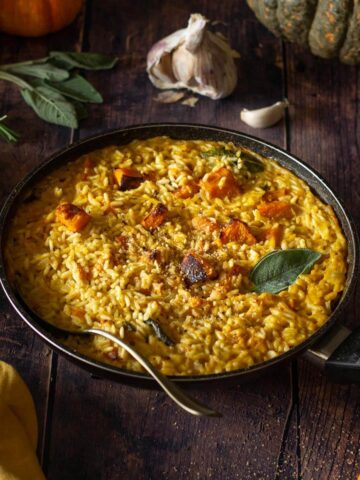 roasted pumpkin risotto recipe featured image