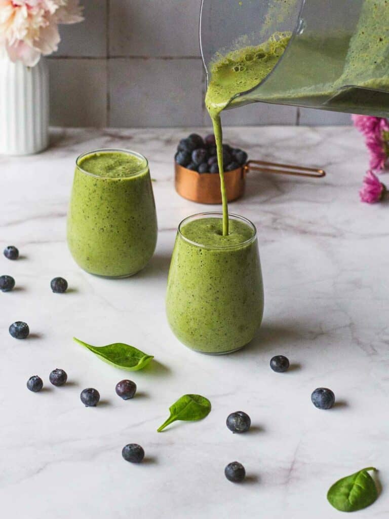 Spinach Blueberry Banana Smoothie | Our Plant-Based World