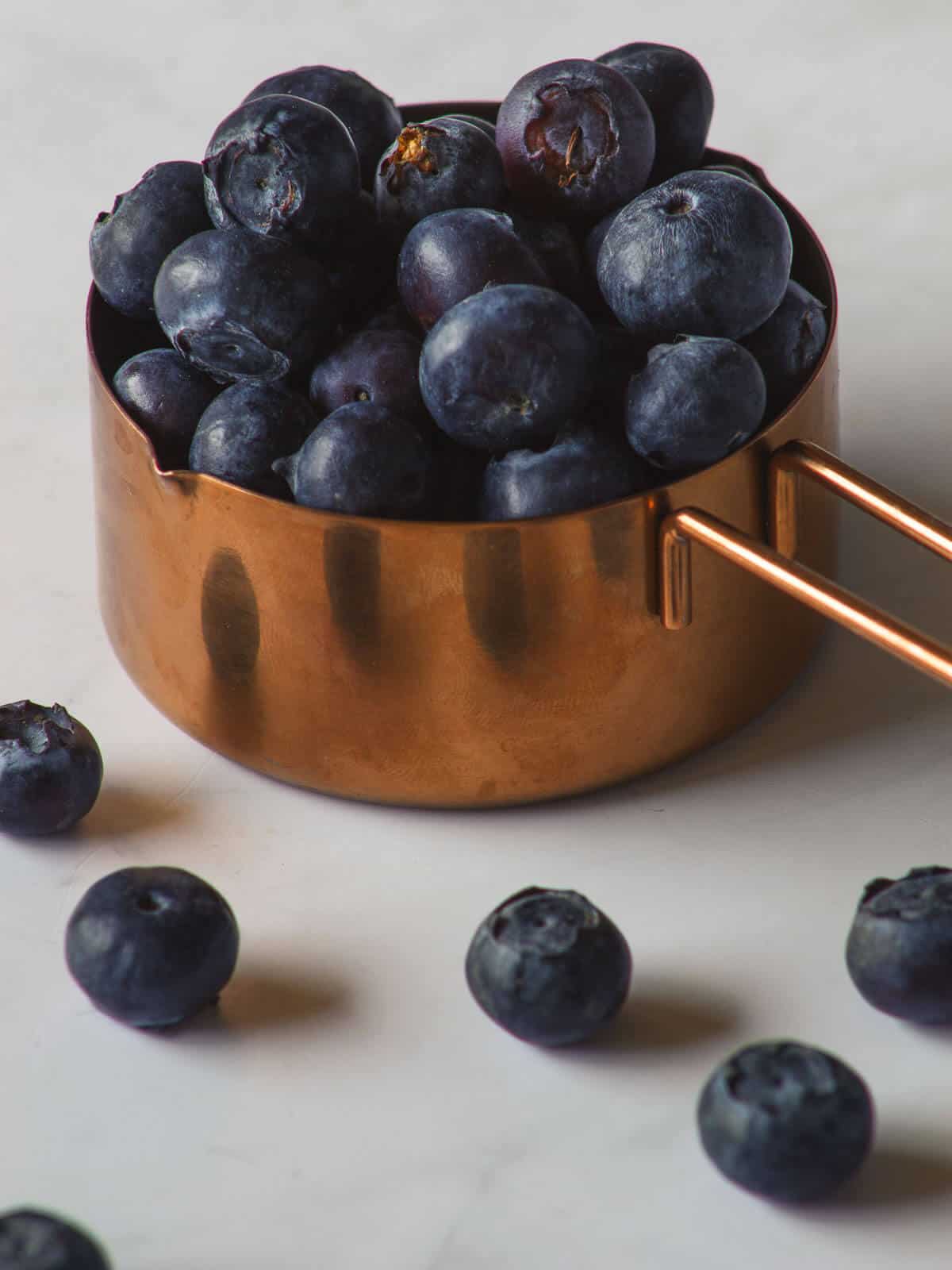 cup of fresh blueberries