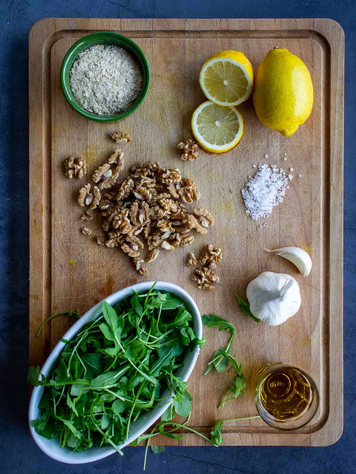 Vegan Rucola Pesto Ingredients