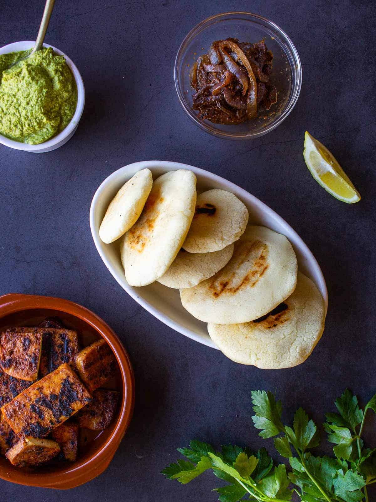 vegan arepas