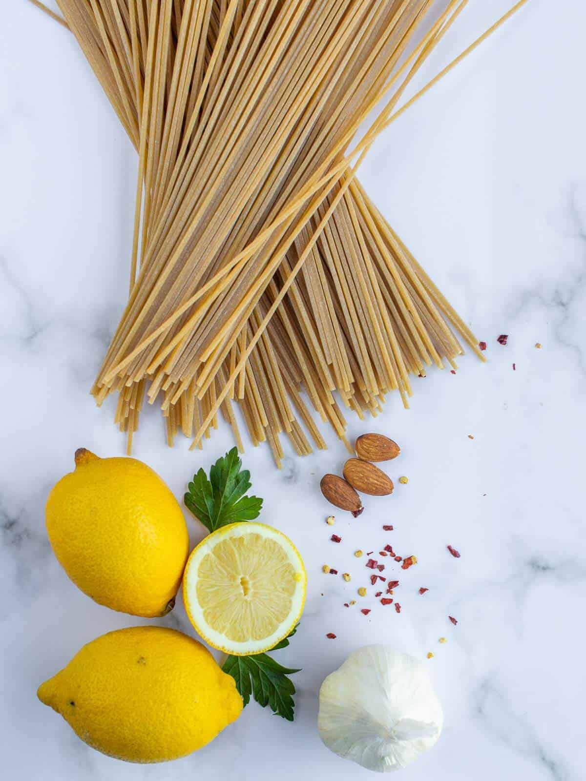 Lemony Spaghetti Ingredients