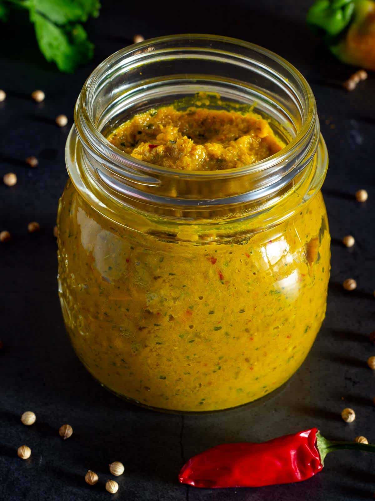 Yellow Curry Paste Jar