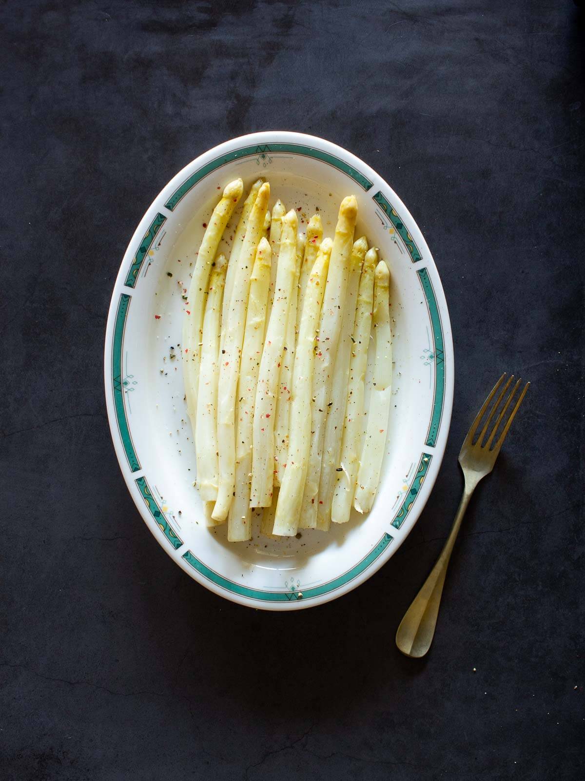 White Asparagus Served