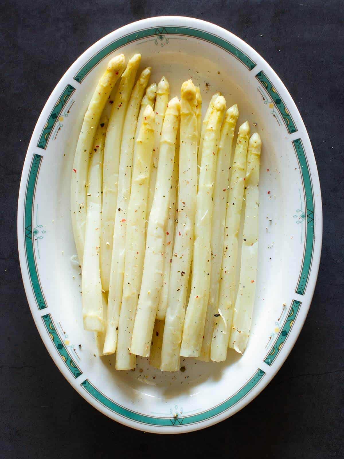 White Asparagus Served