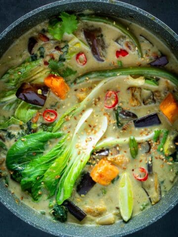 Vegan Green Thai Vegetable Curry | Our Plant-Based World