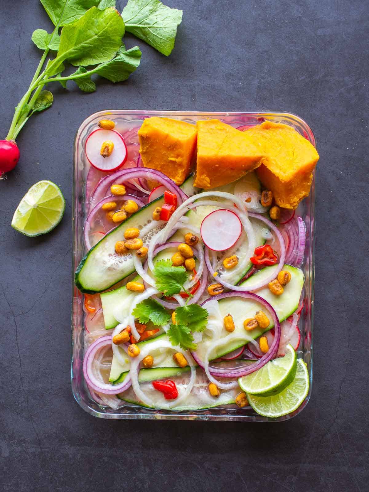 El Mejor Ceviche Vegano al Estilo Peruano (Cebiche) | Our Plant-Based World