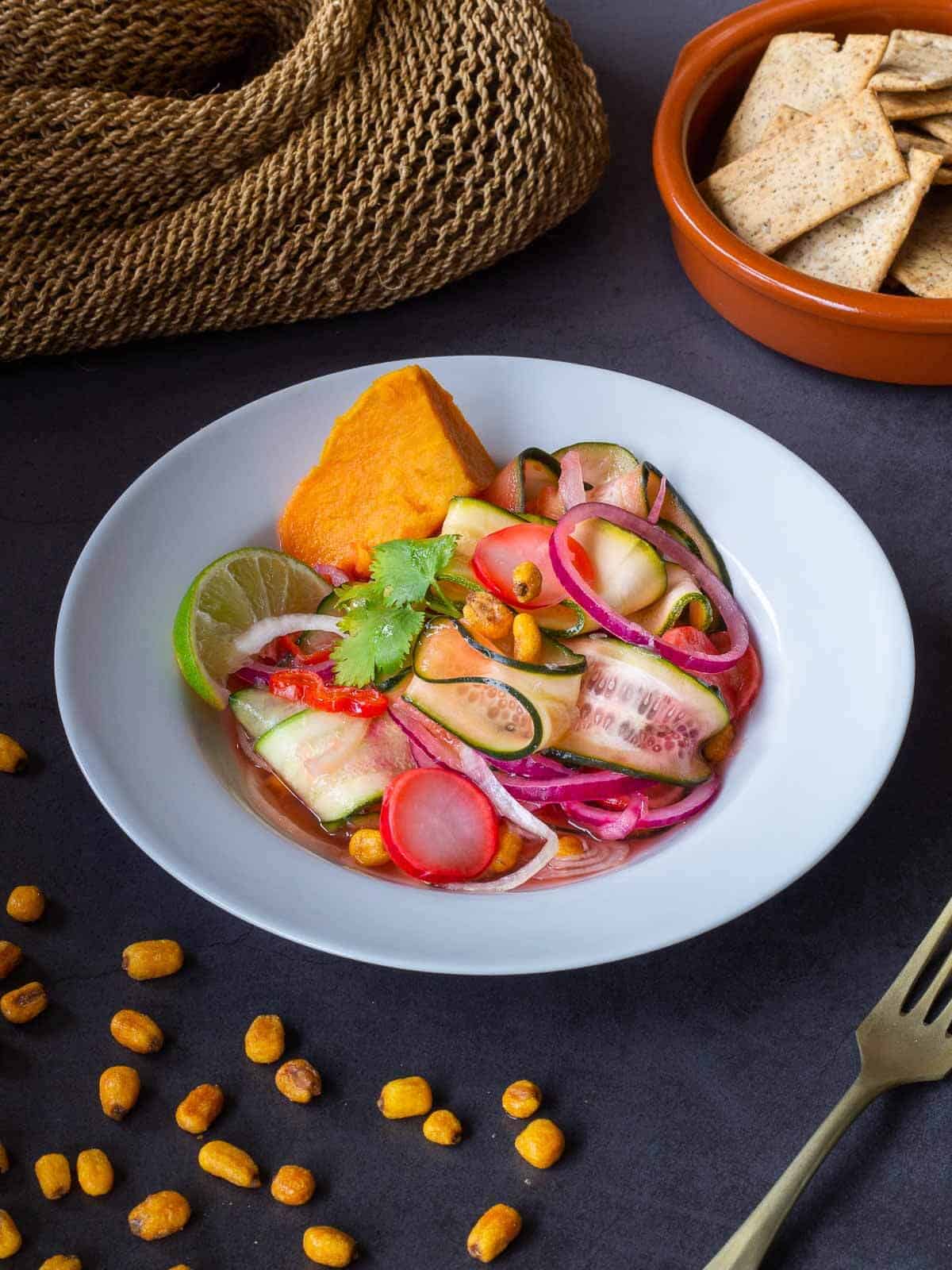 El Mejor Ceviche Vegano al Estilo Peruano (Cebiche) | Our Plant-Based World