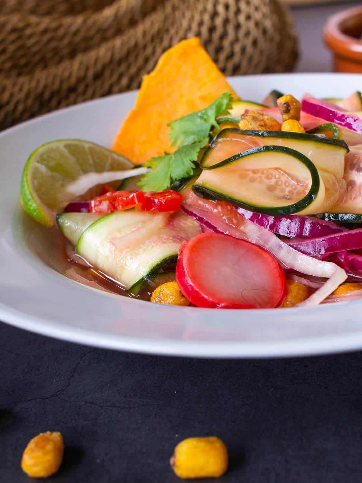 Vegan Ceviche Close Up