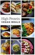 high protein vegan meals
