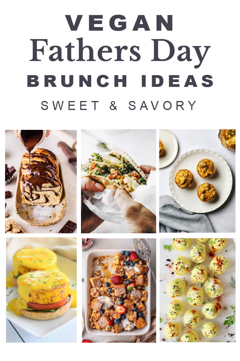 vegan father's day brunch ideas pin