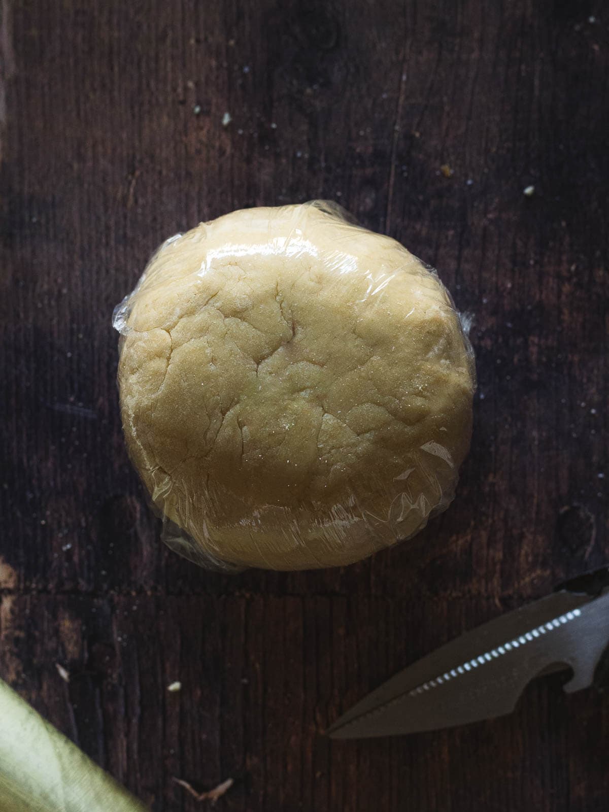 refrigerate the dough ball wrapped in plastic paper