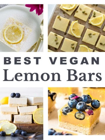 vegan lemon bars featured
