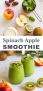 spinach apple smoothie pin