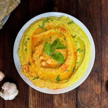 hummus avocado dip featured