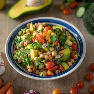 vegan chickpea salad featured