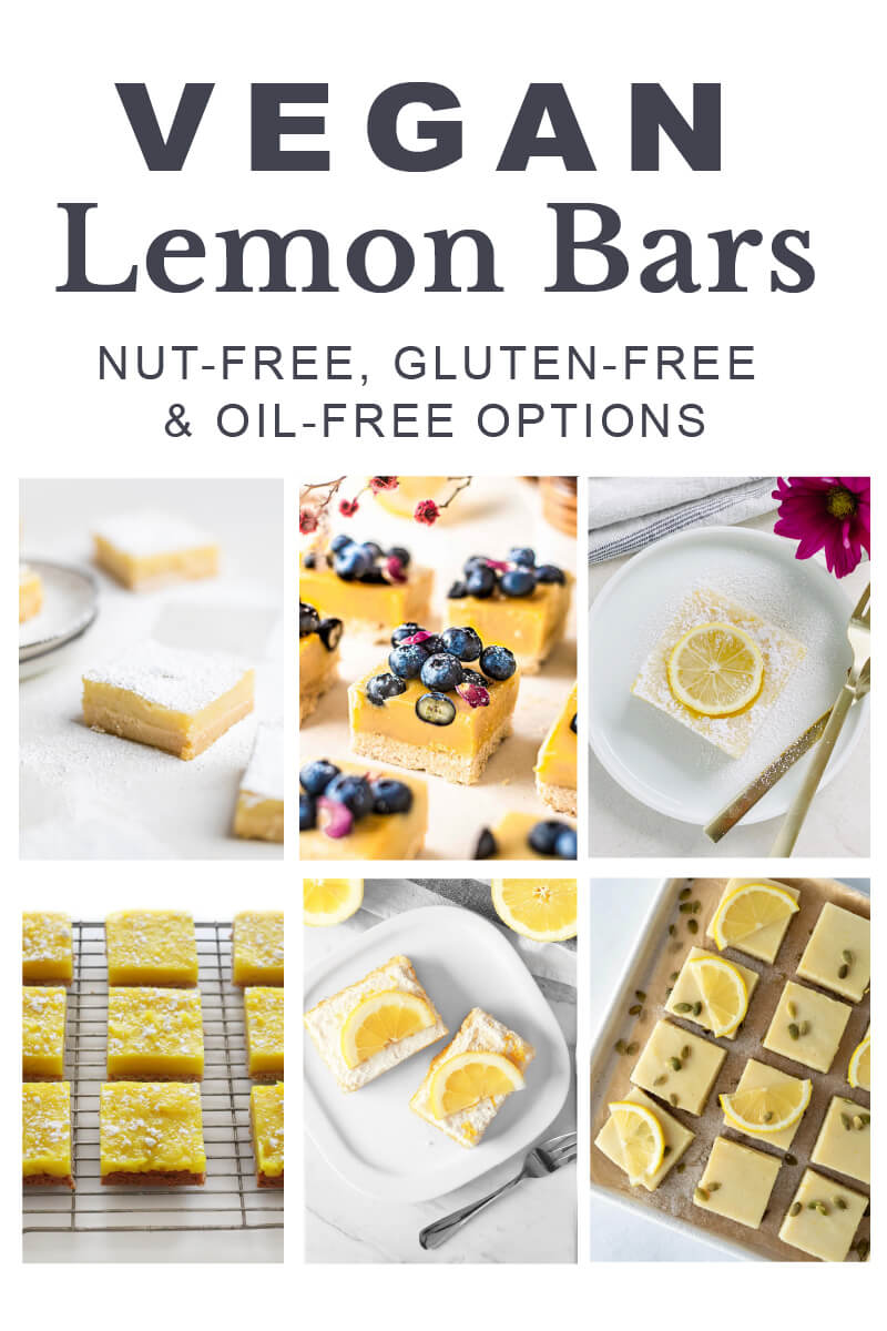 vegan lemon bars hero image