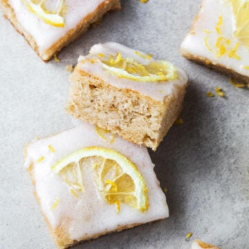 vegan lemon drizzle bars