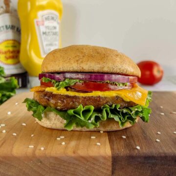 chickpea burger vegan recipe featured.