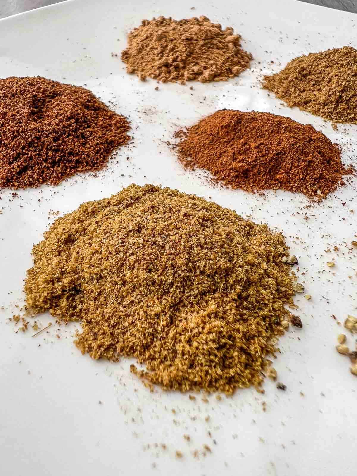 the five most common spices in the Lebanese spice mix.
