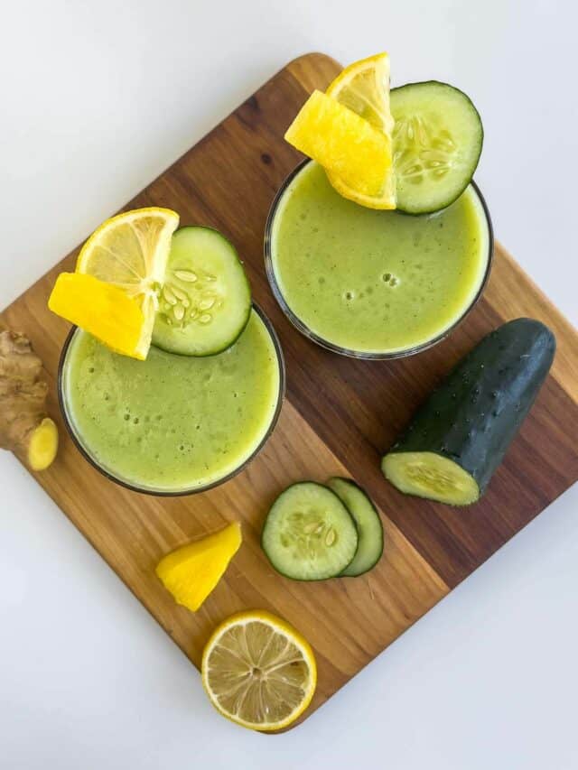 Pineapple and Cucumber Smoothie for Weight Loss Our PlantBased World