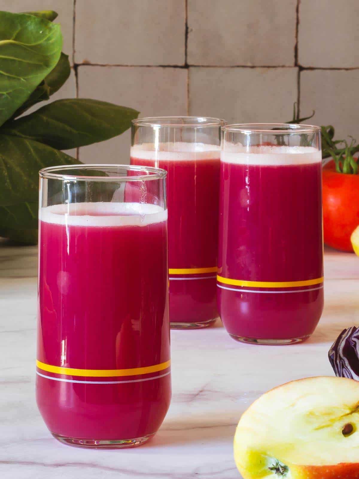 Red Cabbage Juicing + Purple Cabbage Juice Recipe | Our Plant-Based World 