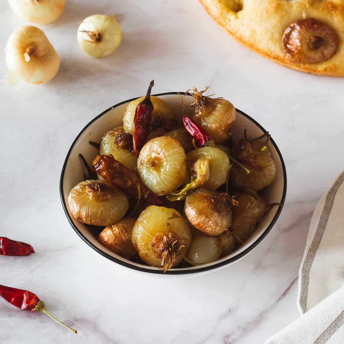 Spiced Onions Recipe (Borettane Onions)-image