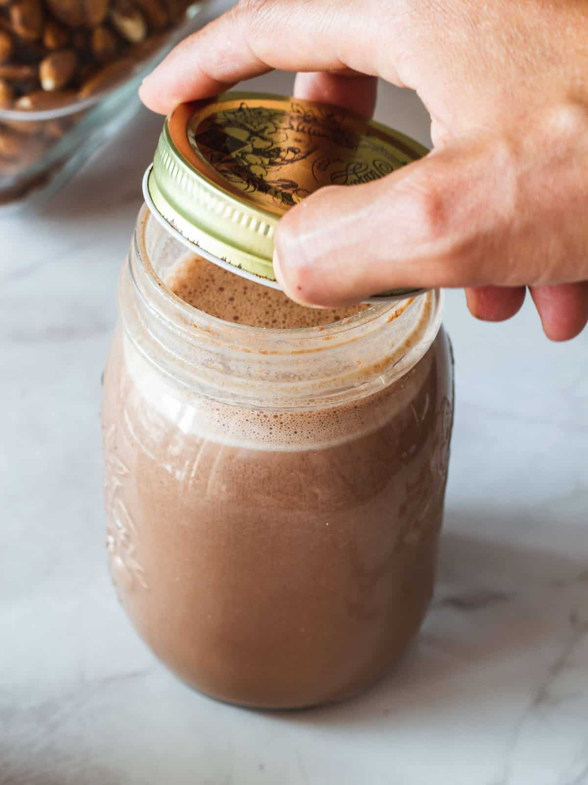 Homemade Vegan Chocolate Milk - The Vegan 8