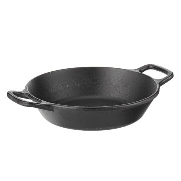 cast iron round pan.
