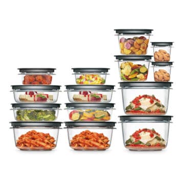 food containers.