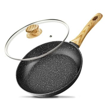 10 Inch Frying Pan with Lid, Nonstick Frying Pan with Lid, Frying Pan.