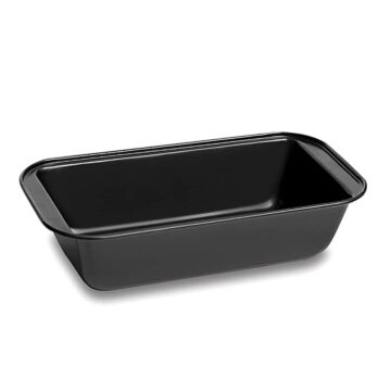 Loaf Pan 8.5 Inch x 4.5 Inch x 2 Inch, Ideal for Bread Baking Made of Non-Stick Black Aluminum for Home Kitchen and Catering.