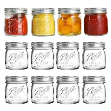 small mason jars.