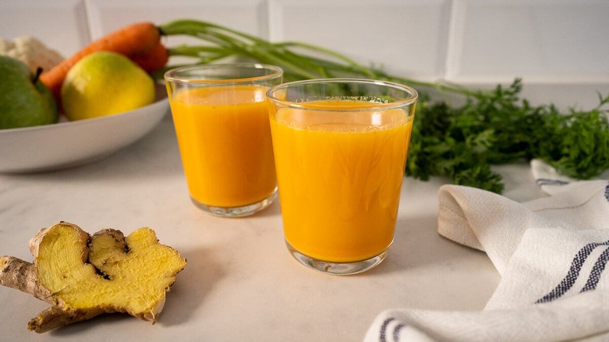 Carrot Ginger Turmeric Juice Our PlantBased World