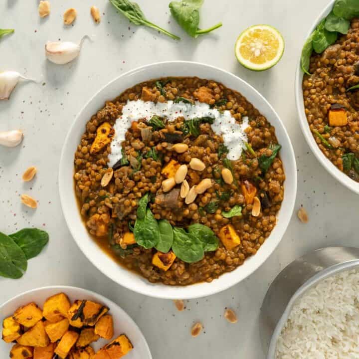 Easy Vegan Lentil Curry without Coconut Milk