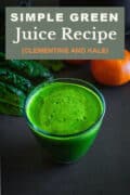simple green juice recipe pin.