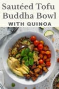 vegan quinoa bowl pin.