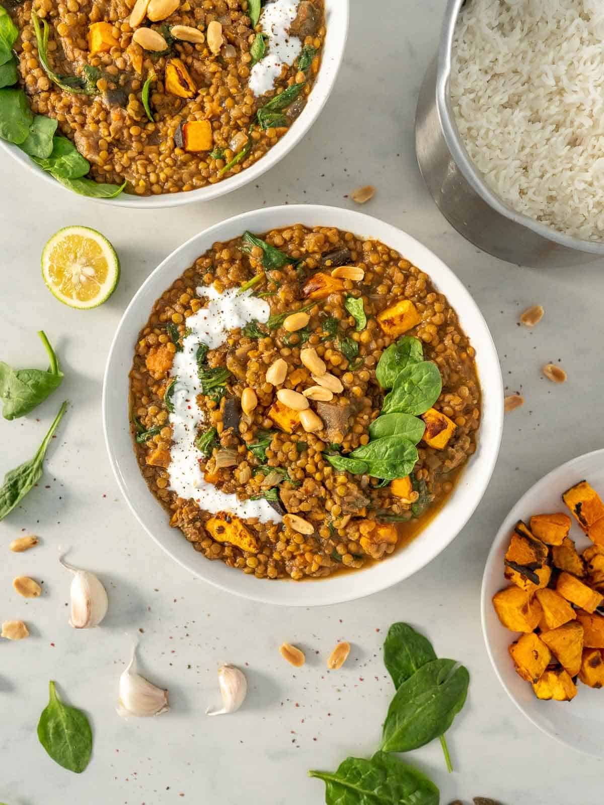 vegan lentil curry without coconut milk.