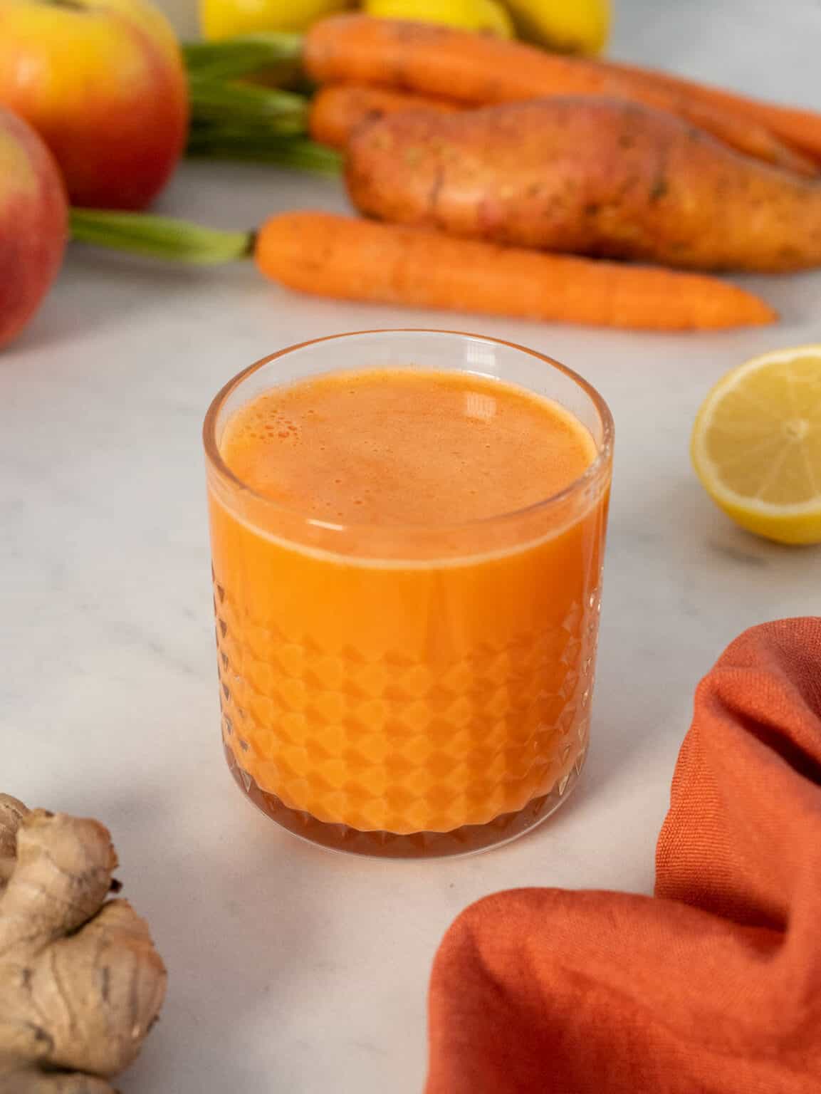 Carrot Apple Sweet Potato Juice Recipe | Our Plant-Based World